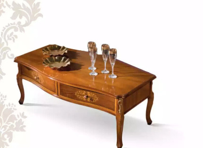 Classic r Brown Wood Coffee table Luxury Design Drawer Table new