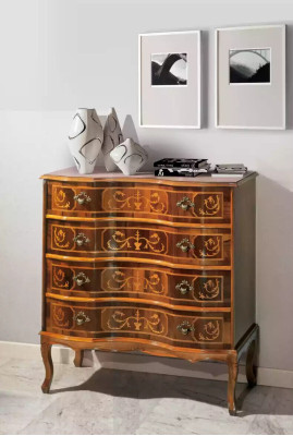 Classic Chest of drawers 4 drawers wooden furniture Living room Bedroom new