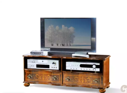 Brown TV Shelf Luxury TV cabinet Wardrobe Living room Furniture Wood Furnishings