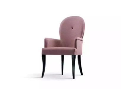 Chair with Armrests Armchair Upholstery Solid Wood Textile Wood Armchair new