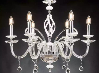 Luxury ceiling light White Chandelier Ceiling lamp Luster Crystal Lamp
