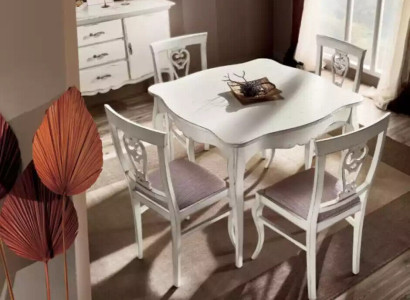 Luxury Dining table Wood Square Dining room Table White Furniture Tables new