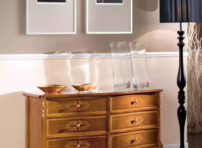 Luxurious exclusive s design brown wooden chest of drawers Classic Furniture new
