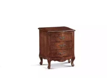 Bedside table Luxury Wood Bedside tables Table Consoles Classic Style Brown