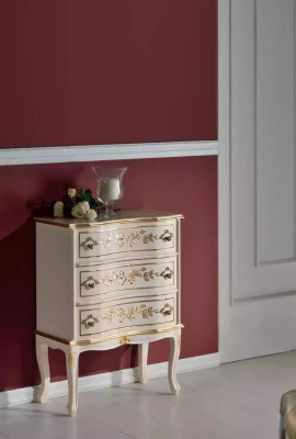 Classic White Chest of drawers Wooden furniture Living room Storage cabinet new