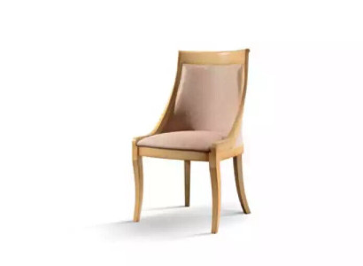 Dining room Chair Luxury Fabric Solid wood Design Chairs Upholstery Classic