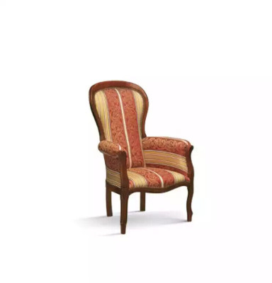 Armchair Single Seater 1 Seater Upholstery Seat Textile Fabric Design Classic