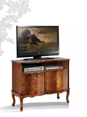 Classic r TV Lowboard Luxury Sideboard Drawers Living room Furniture Wood