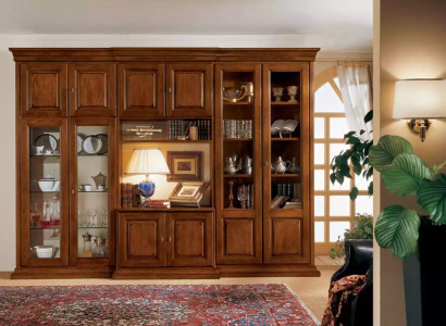 Wall unit Italian Wood Furniture Designer Wall Cabinets Living room new