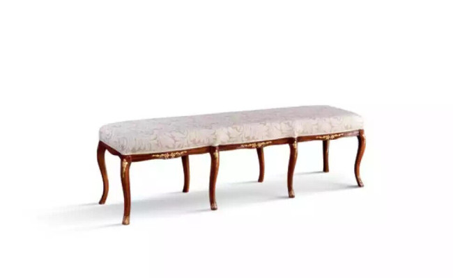 Classic Brown Bench seat Design Textile new Upholstery Fabric Seat furniture new
