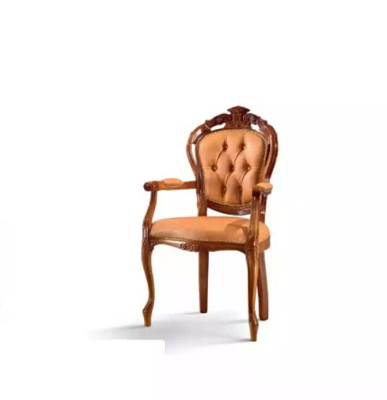 Chair 1 Seater Dining room Wood Luxury Italy Furniture Design Classic new