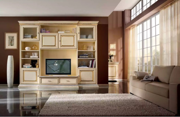 Classic Living Wall Living room Sideboard TV cabinet Shelf Walls Wardrobe new