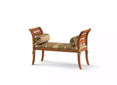 Classic style Bench seat Upholstery Furniture Textile bench Two-seater seat furniture