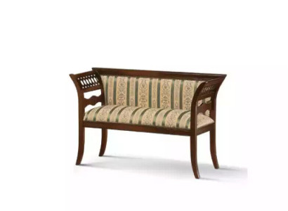 Upholstered bench designer living room beige classic seating furniture new luxury