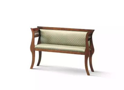 Bench seat Classic Designer Seat Furniture Living Room Upholstered Bench Brown