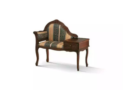 Classic r Stool Brown Bench seat Luxury Seat Furniture Fabric Textile new Seat