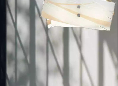 Stylish ceiling light modern white pendant chandelier with 2x lamps