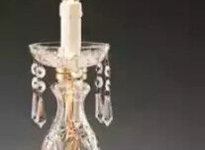 Stylish Table Lamp Antique Style Furnishings Luxury Candle Lamp Crystal