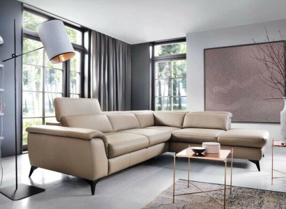 Corner sofa Sofa Couch Upholstery Leather Living landscape Couches Sofas Corner
