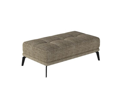 Lounge Footstool Stool xxl Club Ottoman Pufa Leather Textile Ottoman Designer new