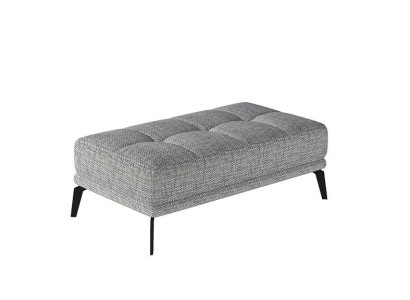 Lounge Footstool Stool xxl Club Ottoman Pufa Leather Textile Ottoman Designer new