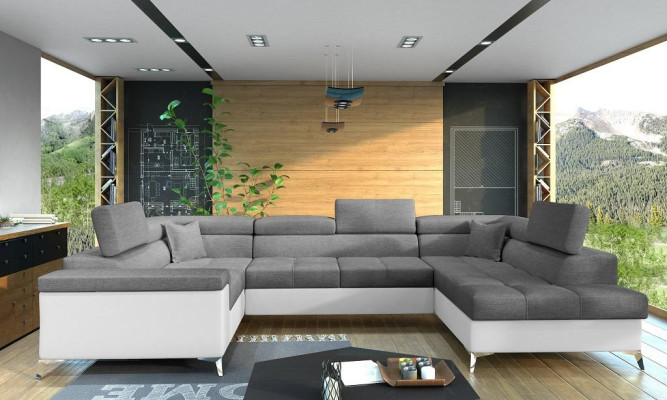 U-shape Corner sofa Fabric Seat Suite Designer Living landscape Textile Couch Sofa new