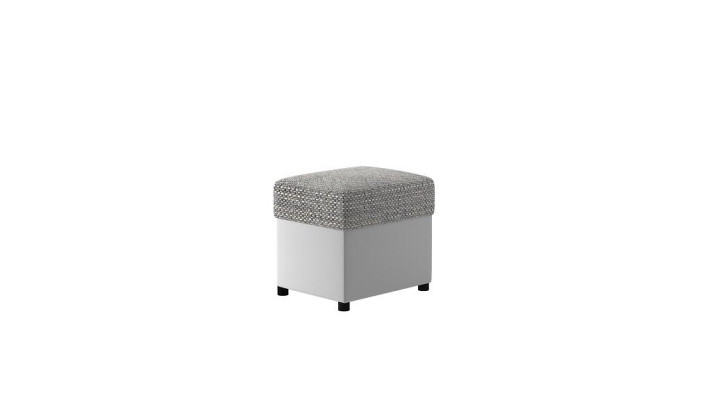 Stool Upholstered Stool Foot Shelf Furniture Living Benches Seat Textile Gray