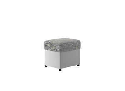 Stool Upholstered Stool Foot Shelf Furniture Living Benches Seat Textile Gray