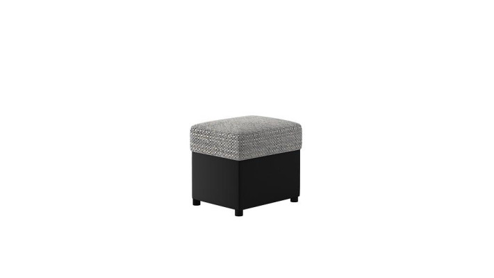 Stool Upholstered Stool Foot Shelf Furniture Living Benches Seat Textile Gray
