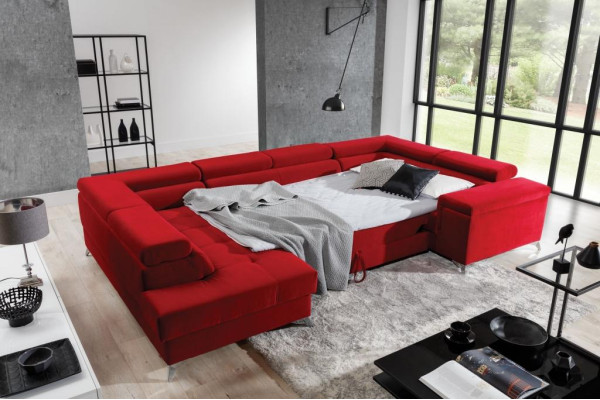 U-shape Corner sofa Fabric Seat Suite Designer Living landscape Textile Couch Sofa new