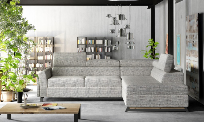 Designer Sofa Couch Corner sofa Textile Upholstery Suite Living landscape L-shape Fabric