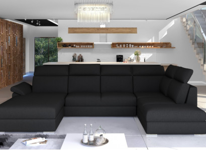 Corner sofa Fabric Corner suite U-shape Sofa Couch Design Couch Upholstery Textile Modern