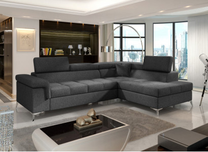 Corner sofa L-shape Sofa Couch Design Upholstery Sofa bed Textile Bed function Textile