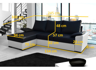 Design Corner sofa Sofa bed Bed function Couch Leather Upholstery Textile Sofas