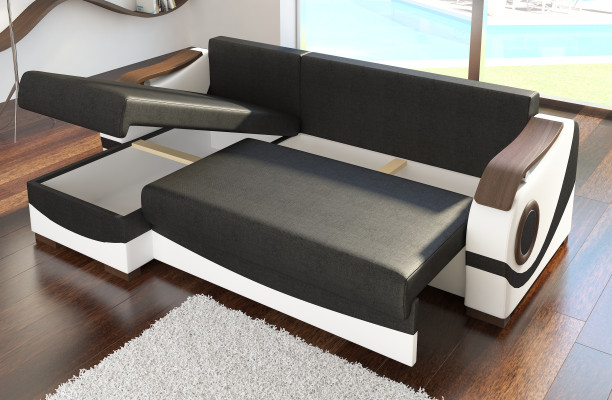 Design Corner sofa Perto Bed function Couch Upholstery Textile Sofas Couches Sleep