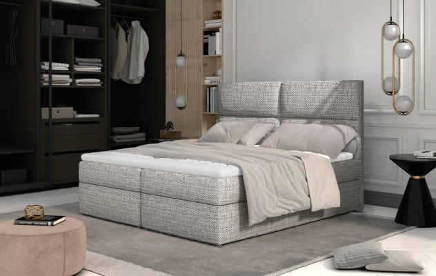 Designer Bed Chesterfield Textile Hotel Beds Double Bedroom Luxury 180x200