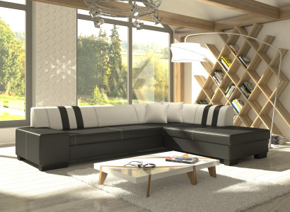 Design Corner sofa Sofa bed Bed function Sofas Couch Leather Textile Upholstery new
