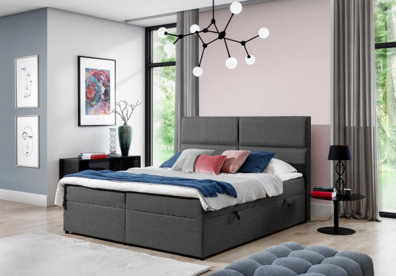 Designer Bed Chesterfield Textile Hotel Beds Double Bedroom Luxury 180x200