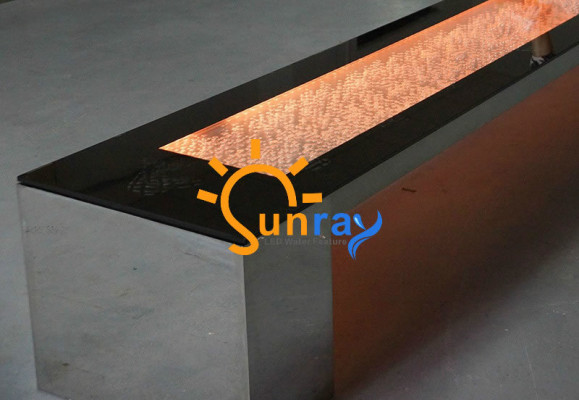 Modern Table LED bubble coffee bar table for office resturant Bar Club