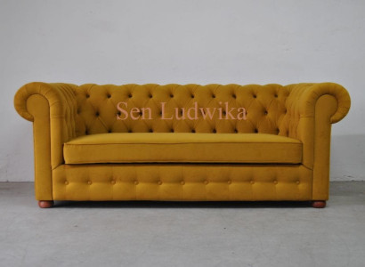 Chesterfield Three Seater Velvet Couch Upholstery Sleep Sofa Couch Bed function new