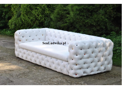 XXL Design Sofa Couch Upholstery 4 Seater English Chesterfield Velvet Sofas Couches