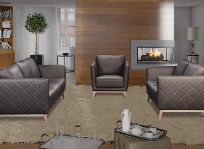 Sofa set Set 3+1 Seater Leather Couches Sofa Upholstery Suite Sofas