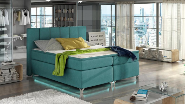 Luxury Designer Upholstered bed Bed Beds Designer bed Boxspring Textile 180x200 new
