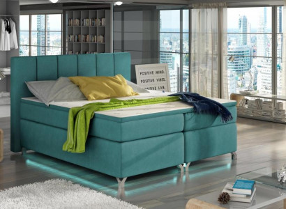 Luxury Designer Upholstered bed Bed Beds Designer bed Boxspring Textile 180x200 new