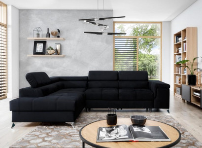 Design Sofa Couch Corner sofa Textile Upholstery Suite Living landscape Corner suite new