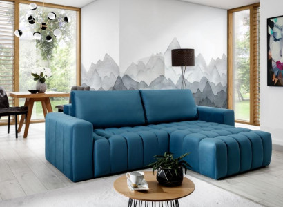 Corner sofa Gray Fabric L-shape Couch Design Couch Upholstery Textile Modern Suite