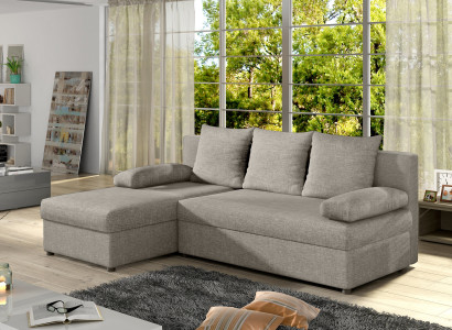 Design L-shape Sofa Couch Upholstery Sofa bed Textile Bed function Couches Group