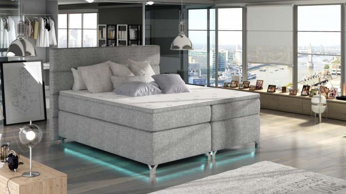 Boxspring Bed Double bed Leather Bed Beds Upholstery Bedroom Furniture 180x200