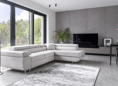 Living landscape L-shape Corner sofa Textile Design Upholstery Suite Sofa Corner Corner sofa