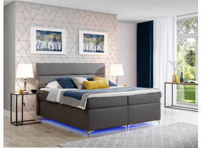 Boxspring Bed Double bed Leather Bed Beds Upholstery Bedroom Furniture 180x200